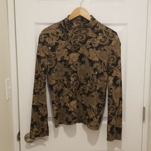 Jones New York Paisley mock tunic Size L